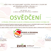 Certifikát IPZ