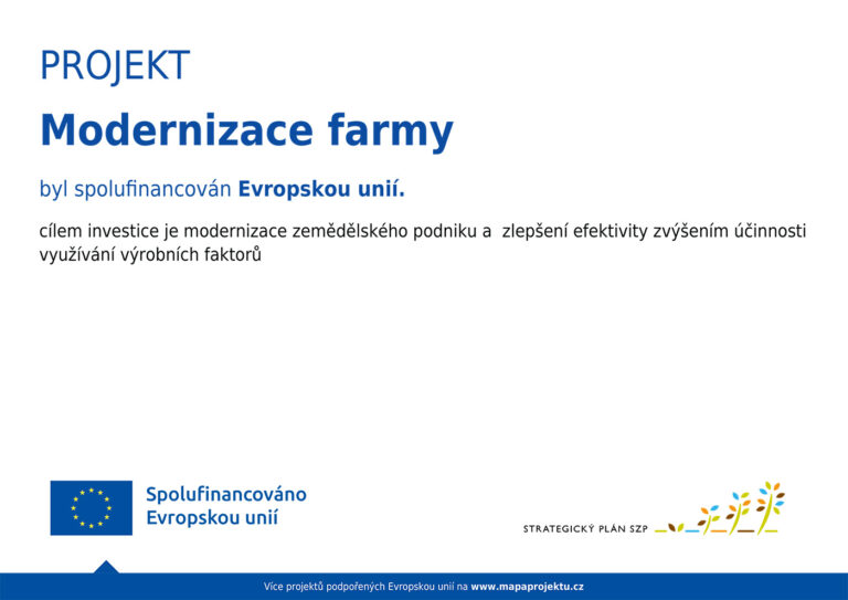 Projekt: Modernizace farmy