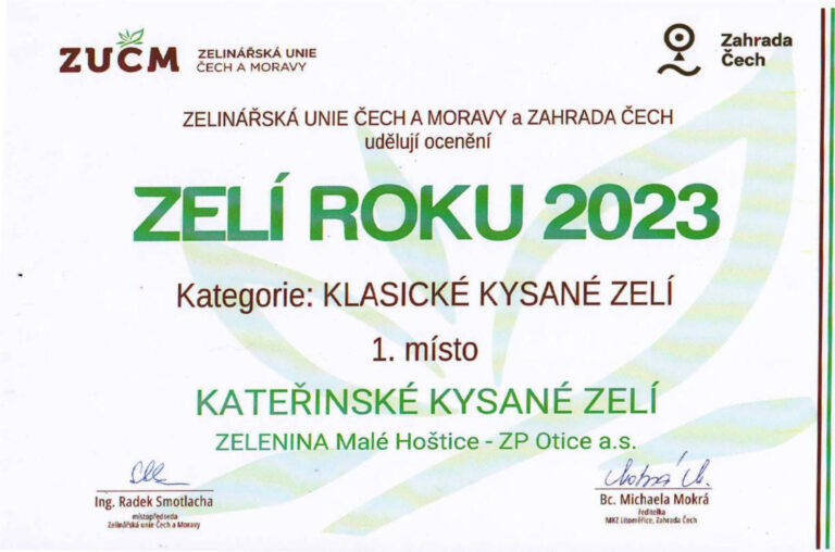 Zelí roku 2023